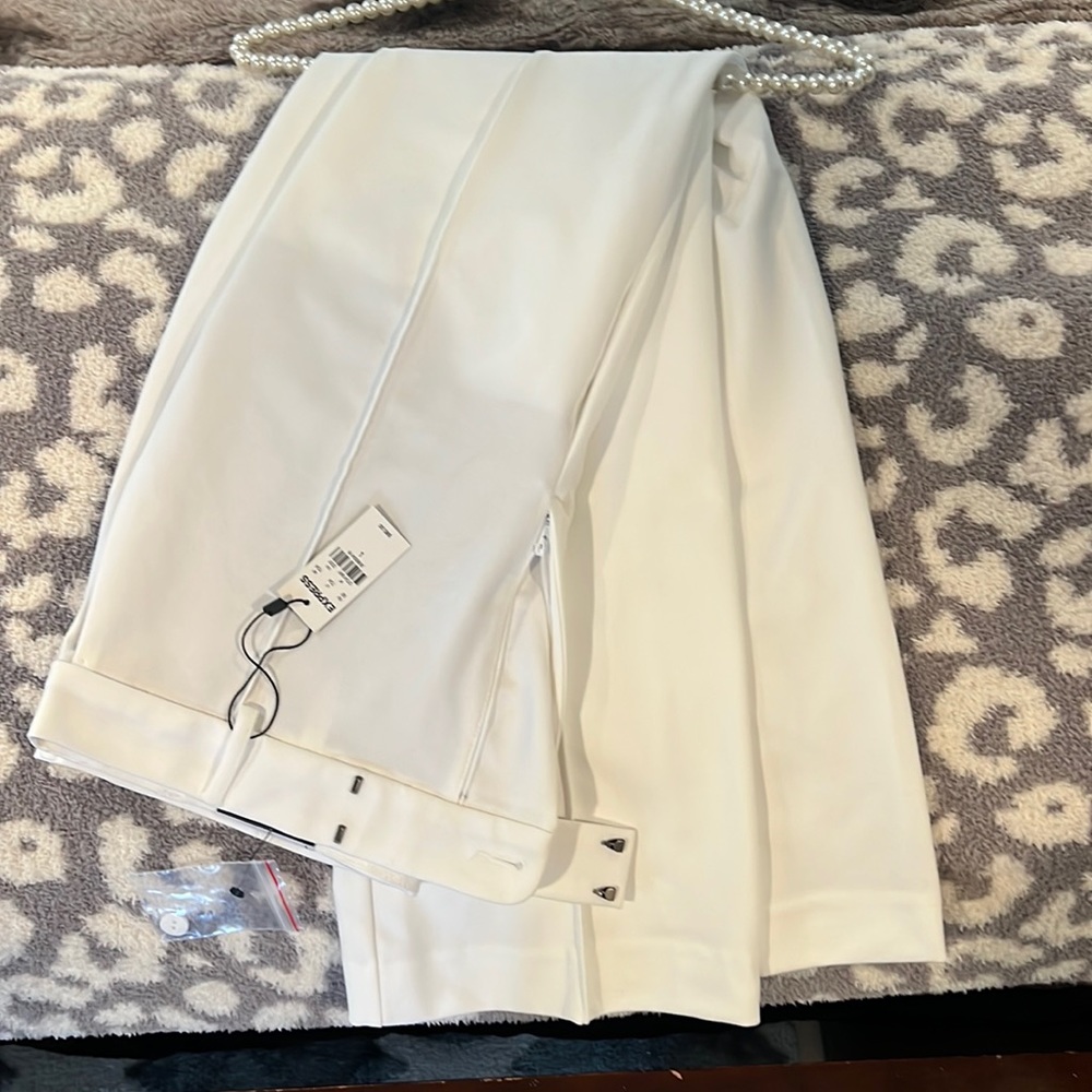 Express white trousers size large